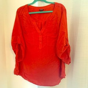 Torrid size 3 orange blouse